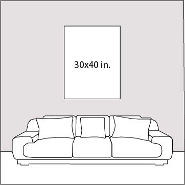 blooming pink (canvas print: 30x40 in.)