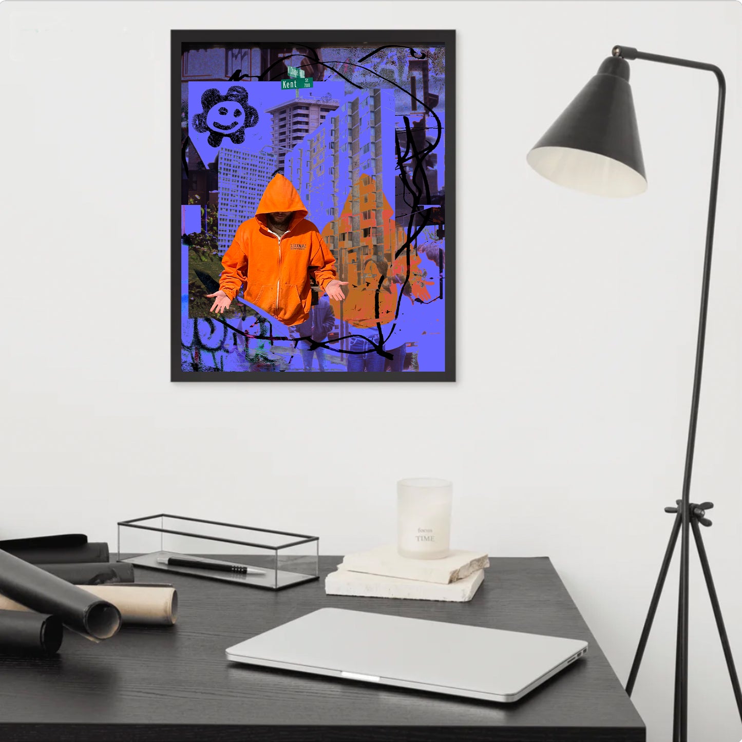 big city blues (print: 16x20 in.)