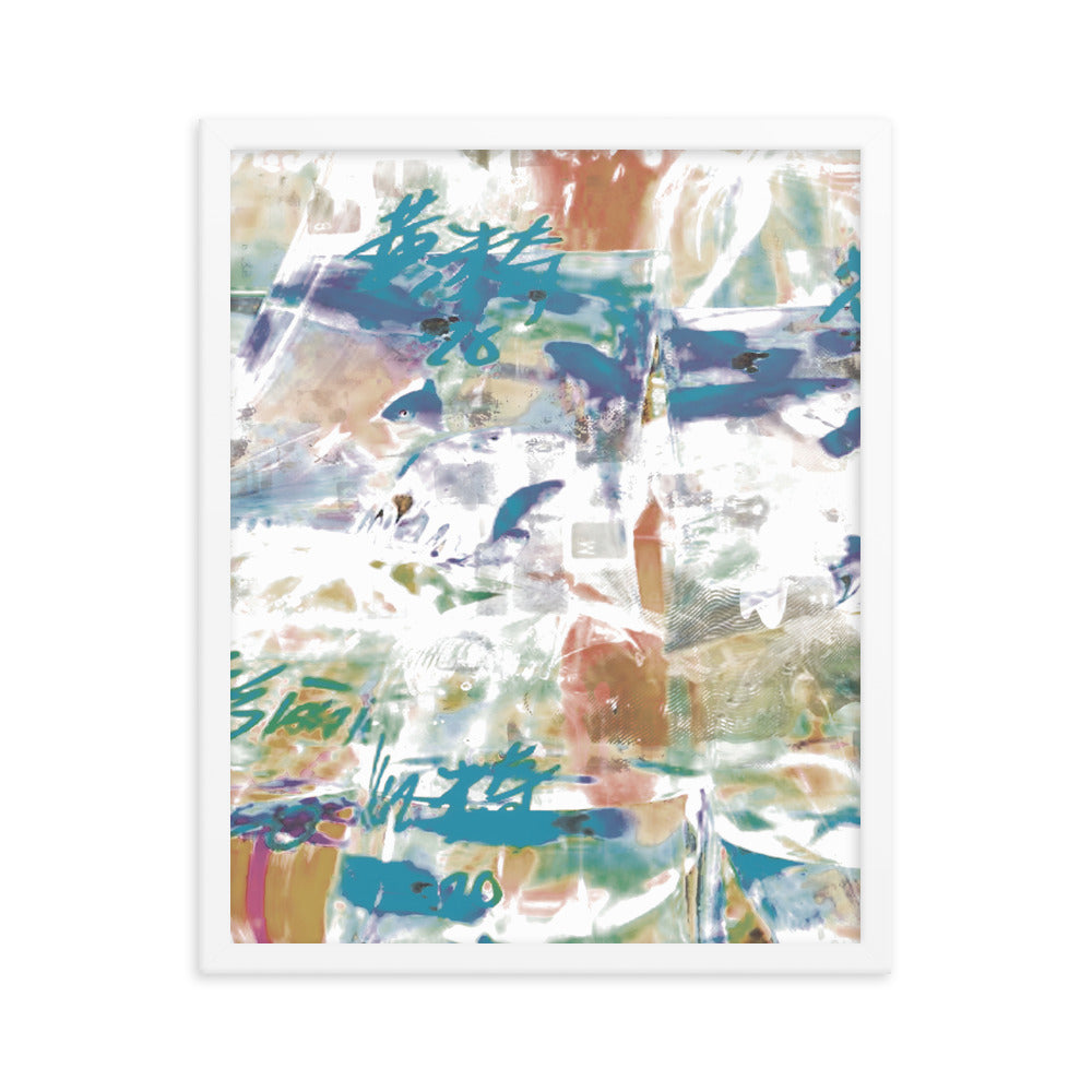 the fish dimension (framed print: 16x20 in)