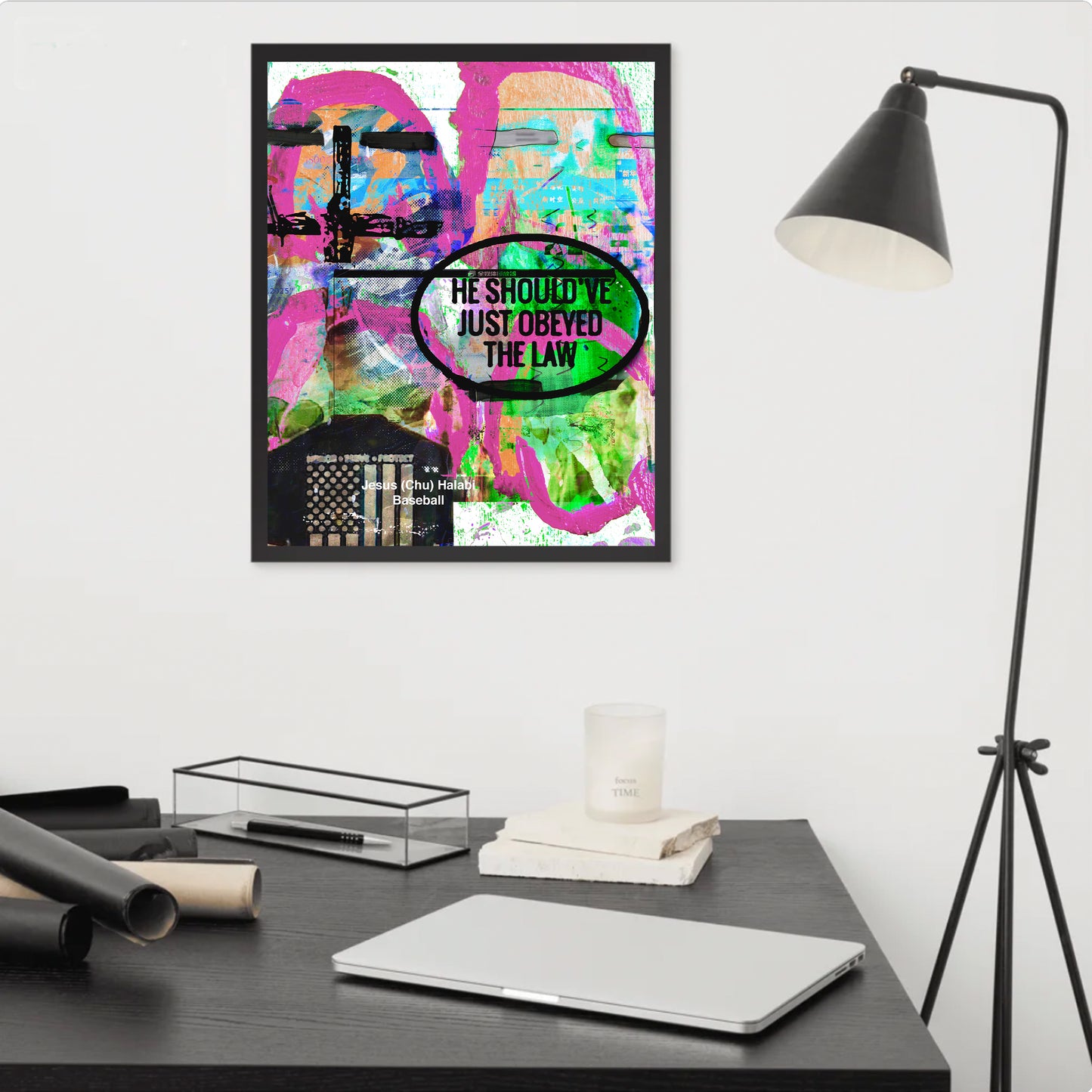 justice vs. law and order (print: 16x20 in.)
