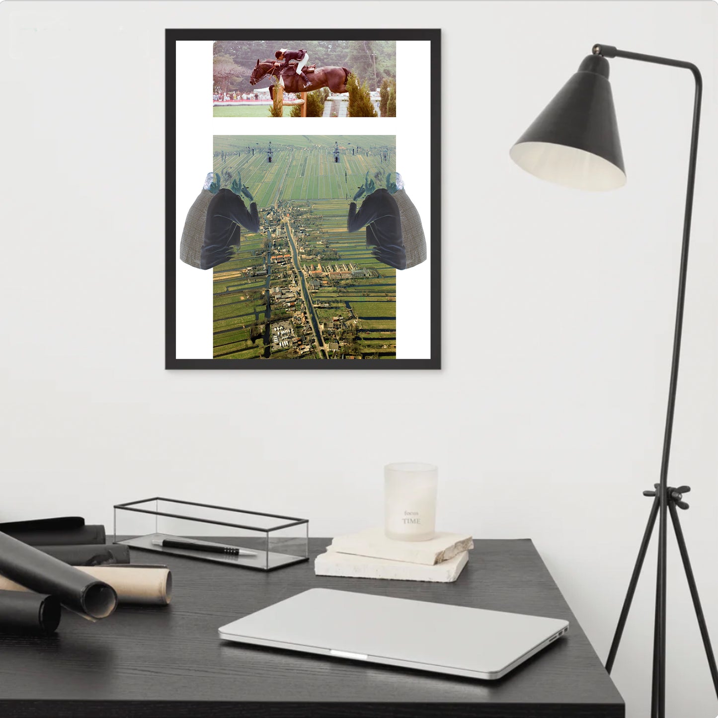 the most passive race to the bottom (framed print: 16x20 in.)