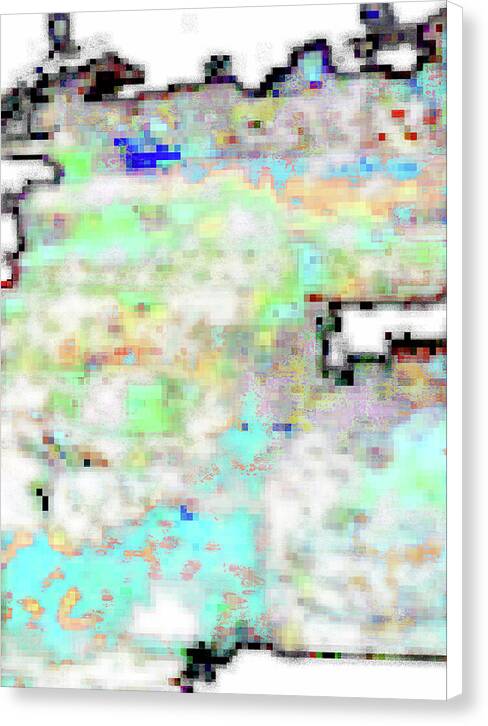 8-bit oil spill (canvas print: 30x40 in.)