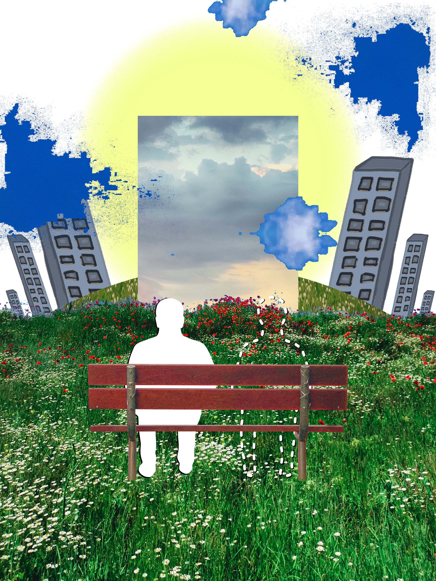 i've been spending time with your ghost (canvas print: 30x40 in.)