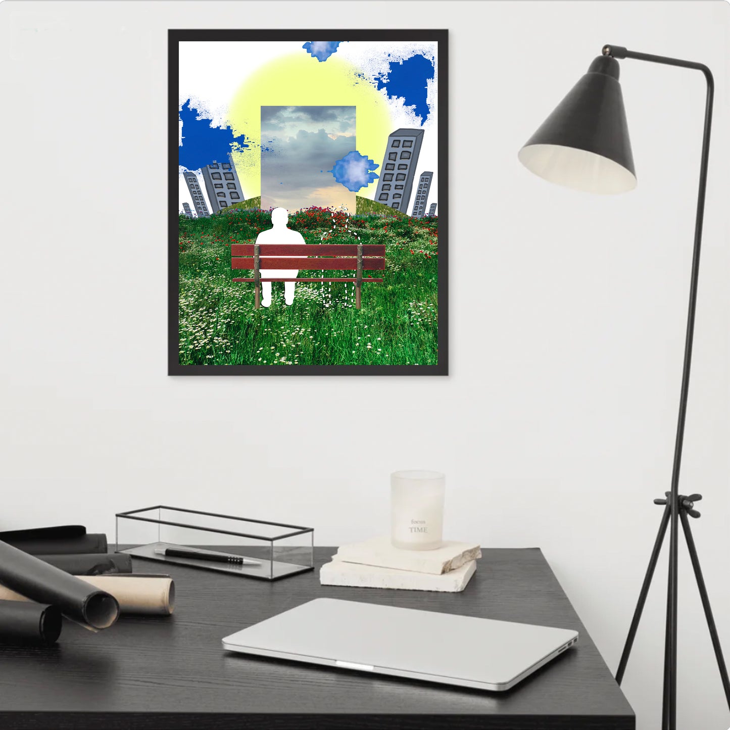 i've been spending time with your ghost (framed print: 16x20)