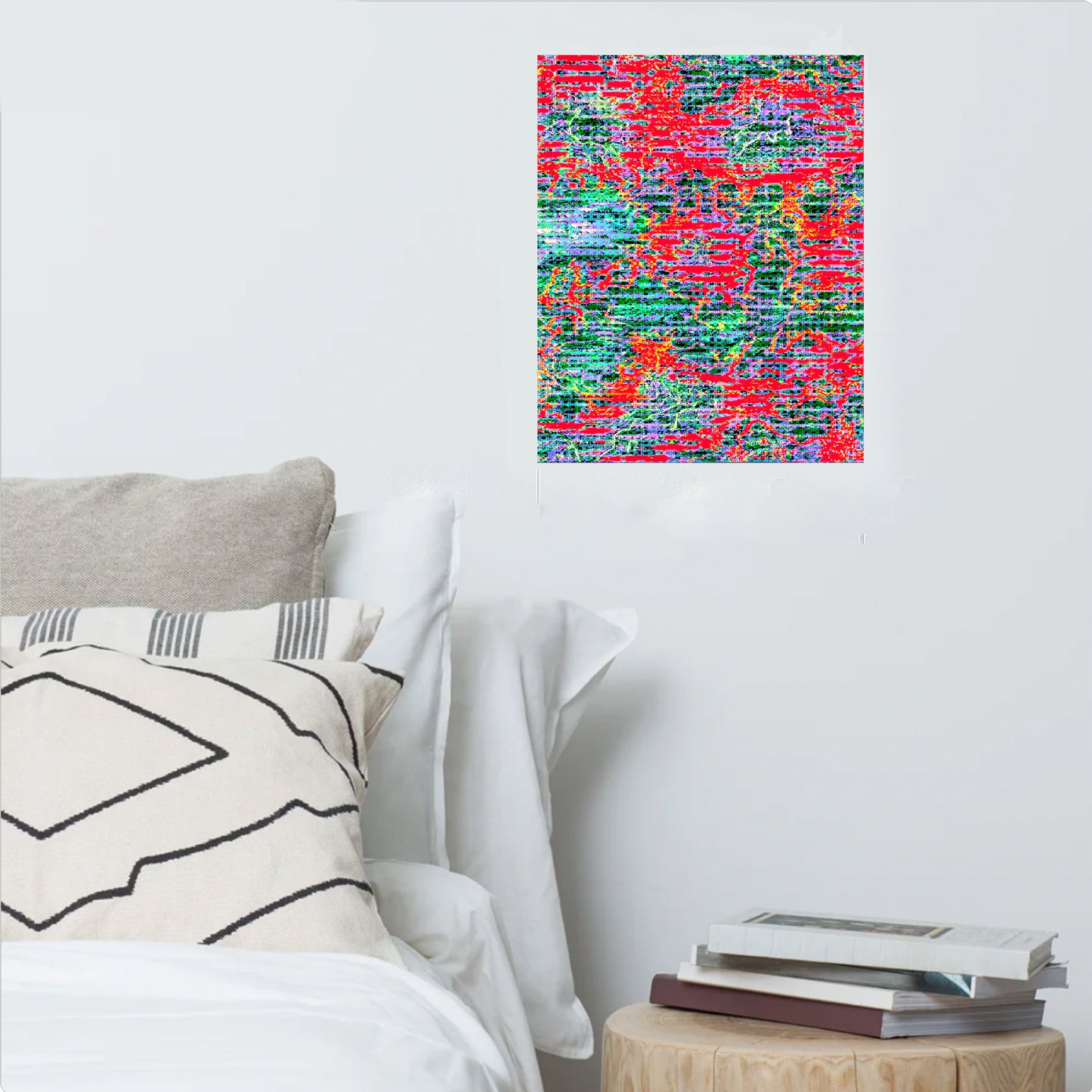 anxious cyber god (poster print: 16x20 in.)
