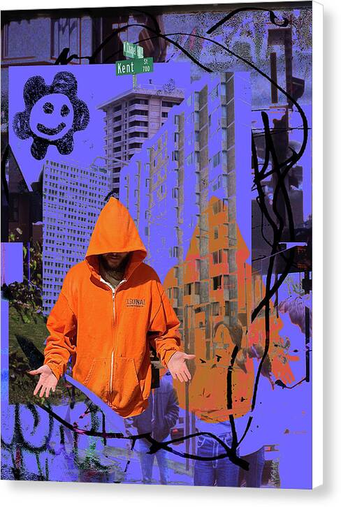 big city blues (canvas print: 30x40 in.)
