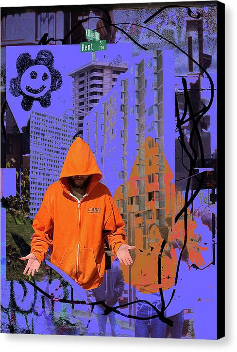 big city blues (canvas print: 30x40 in.)