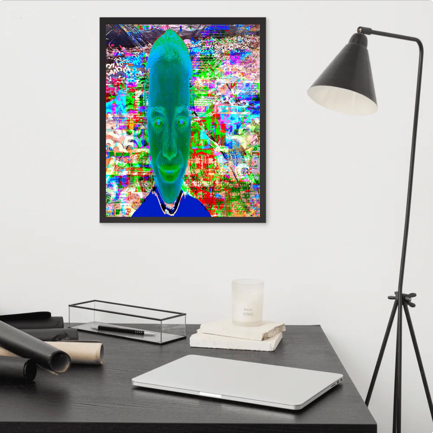 corrupted portrait (16x20 in.)