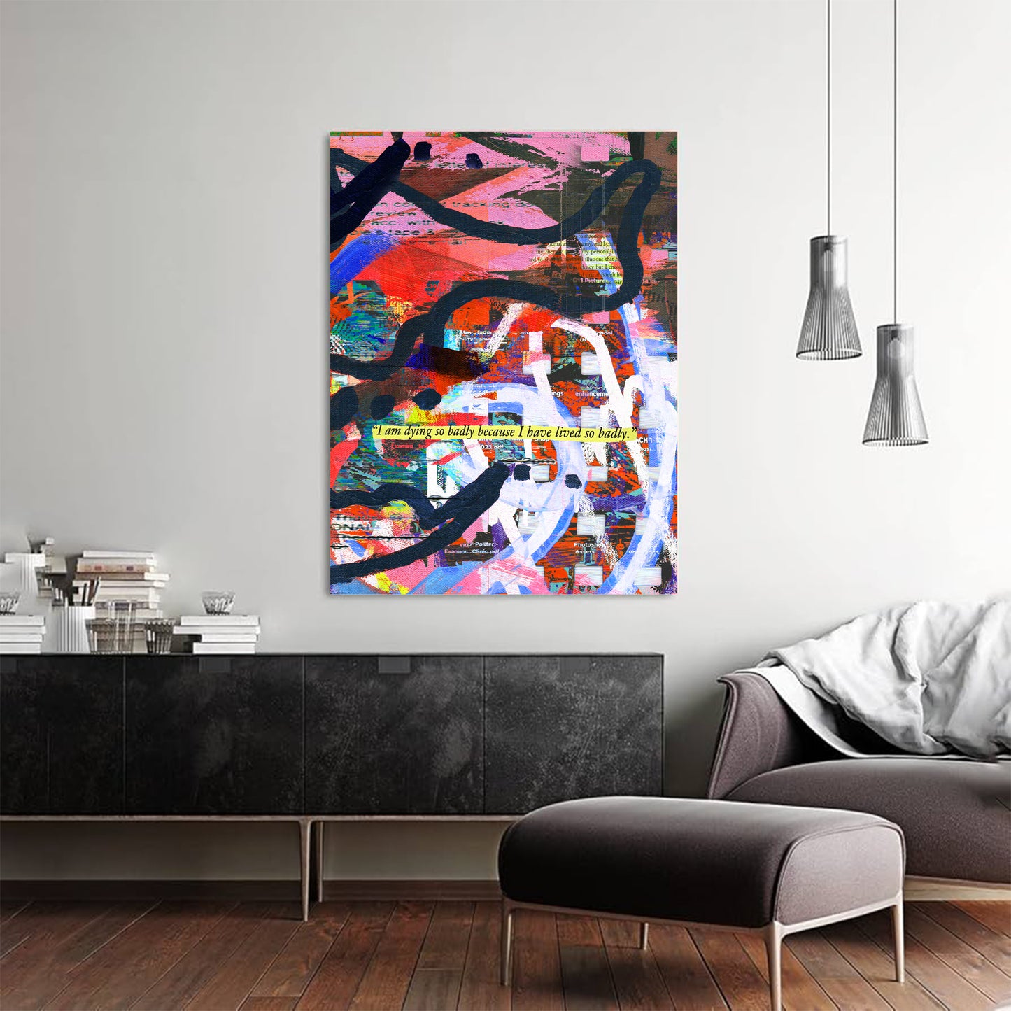 dying so badly (canvas print: 30x40 in.)