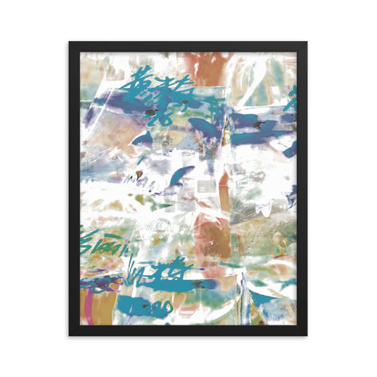 the fish dimension (framed print: 16x20 in)