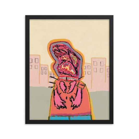 it's time for bed (framed print: 16x20 in)