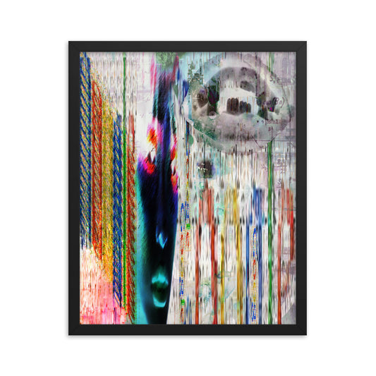 google infection (framed print: 16x20 in)