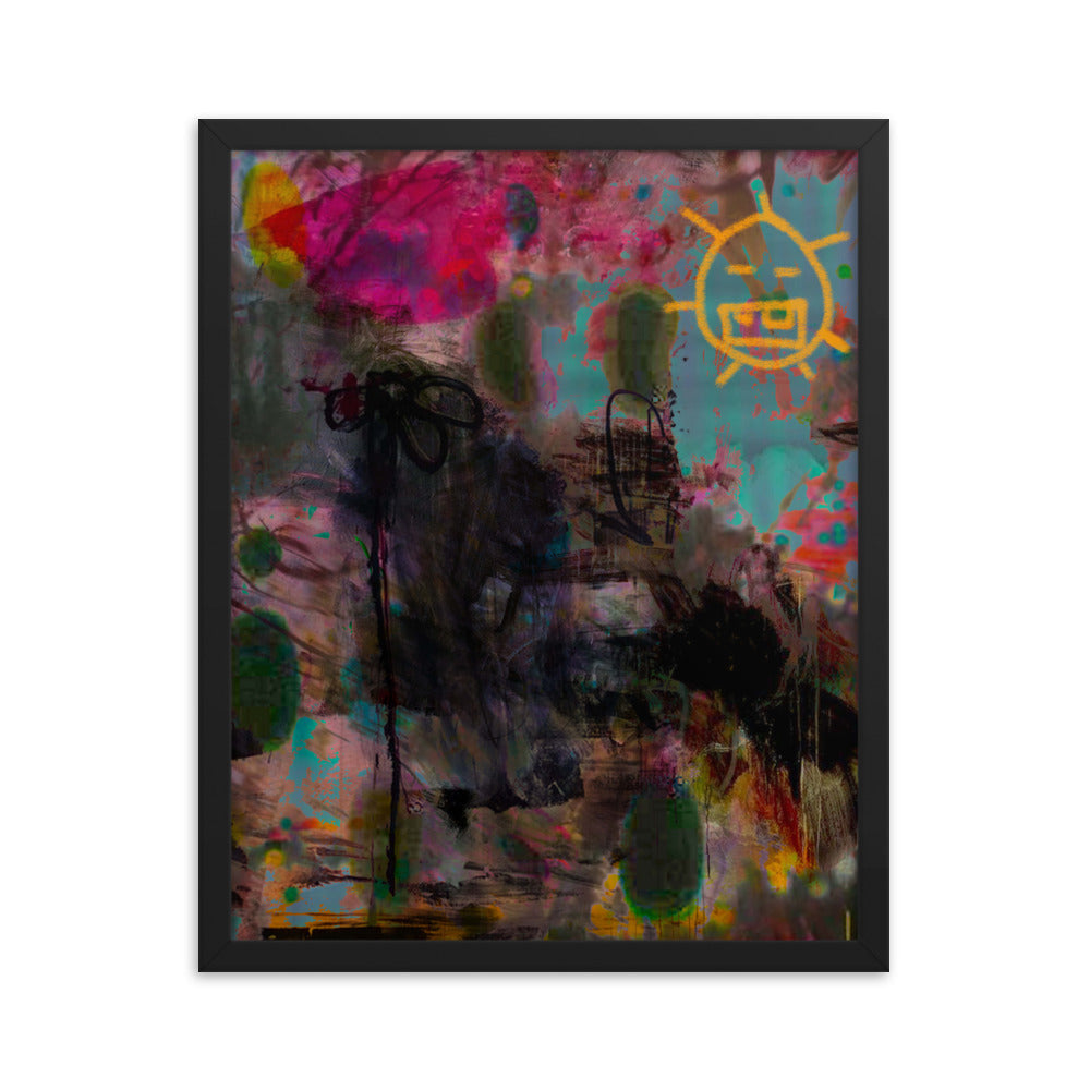 gatekeeper at sunset (framed print: 16x20 in)