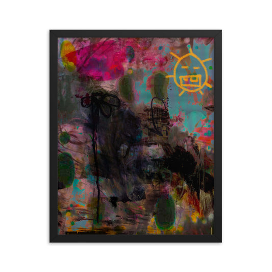 gatekeeper at sunset (framed print: 16x20 in)