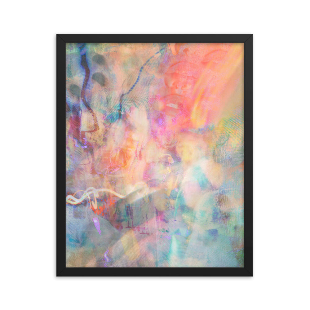 i can't remember (framed print: 16x20 in)