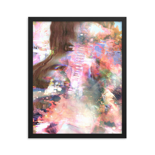 neon dream (framed print: 16x20 in)