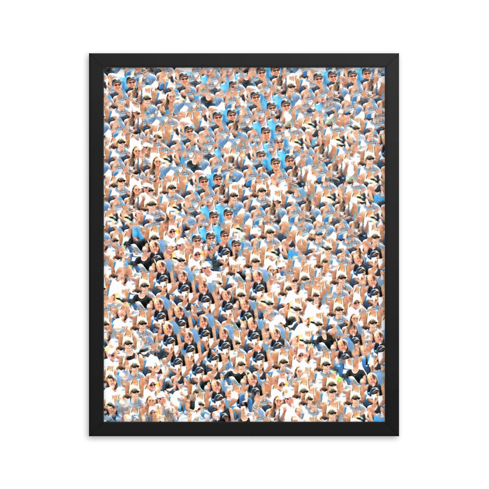 overlapping consciousness (framed print: 16x20 in.)