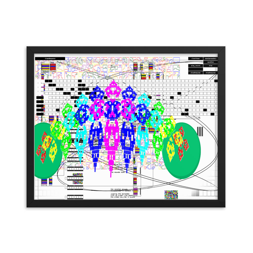mp3 spirit (framed print: 20x16 in.)