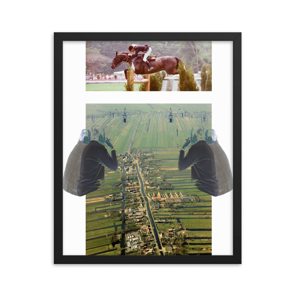 the most passive race to the bottom (framed print: 16x20 in.)