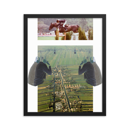 the most passive race to the bottom (framed print: 16x20 in.)