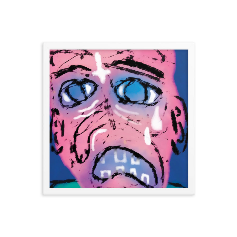 self portrait (framed print: 16x16 in)
