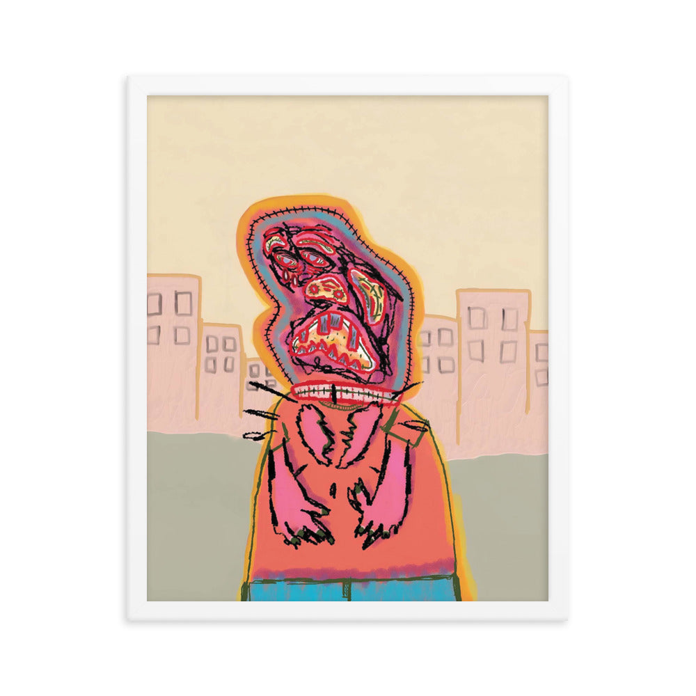 it's time for bed (framed print: 16x20 in)