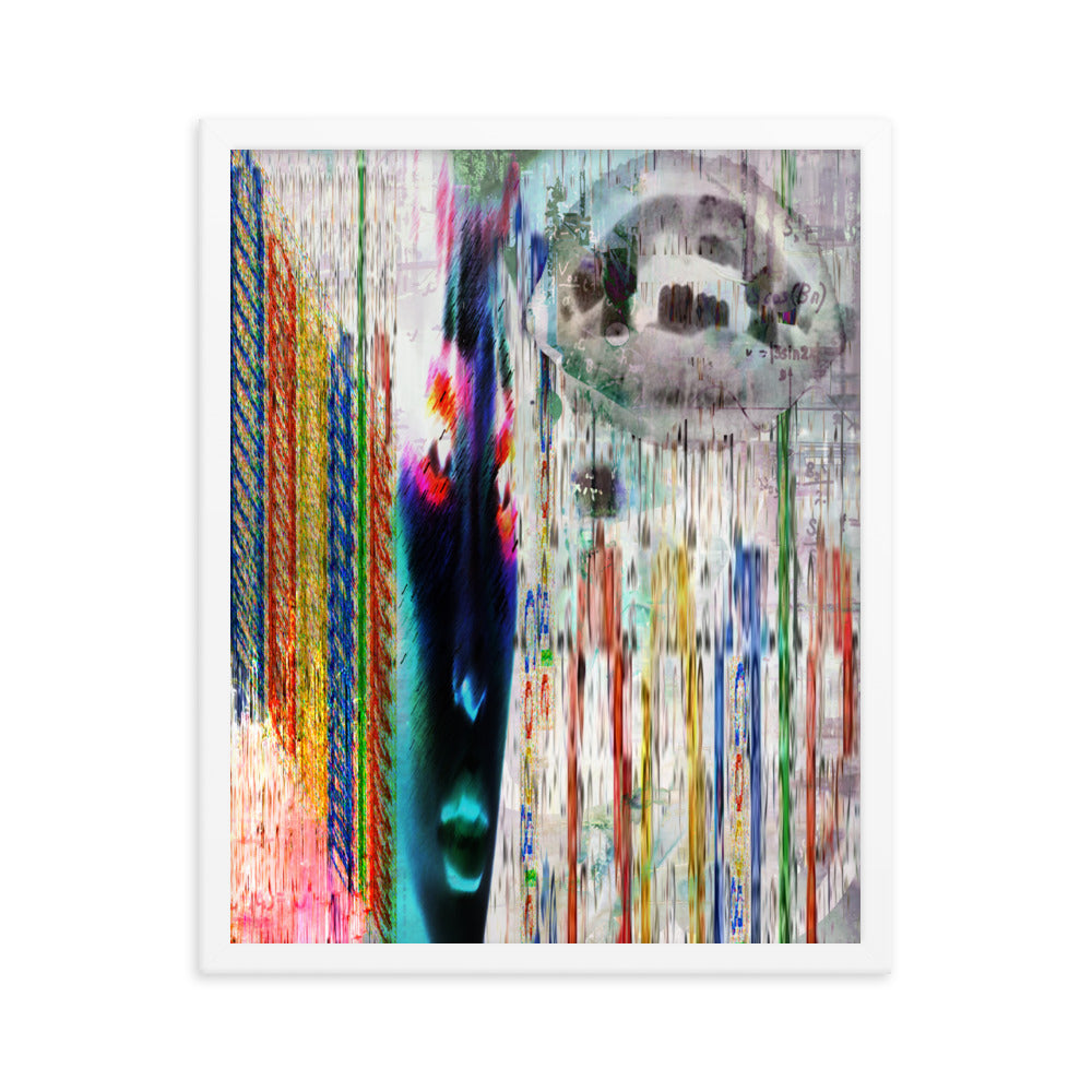 google infection (framed print: 16x20 in)