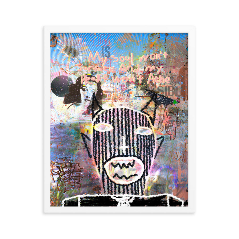 underneath surfaces (framed print: 16x20 in.)
