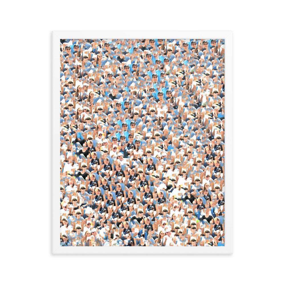 overlapping consciousness (framed print: 16x20 in.)