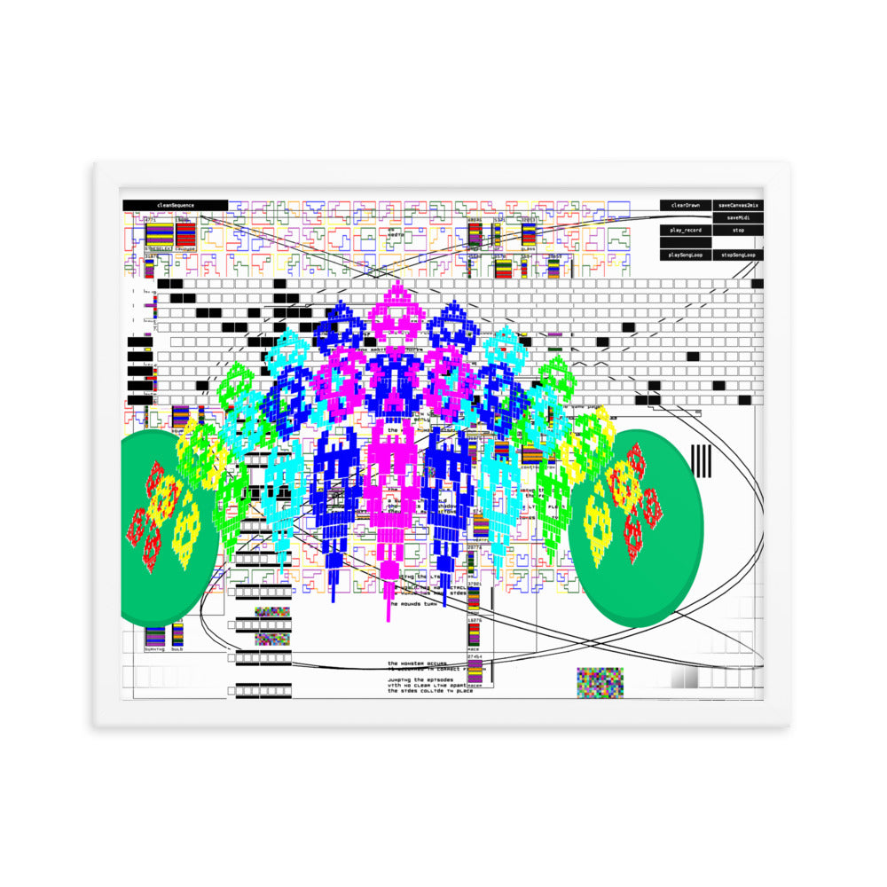 mp3 spirit (framed print: 20x16 in.)