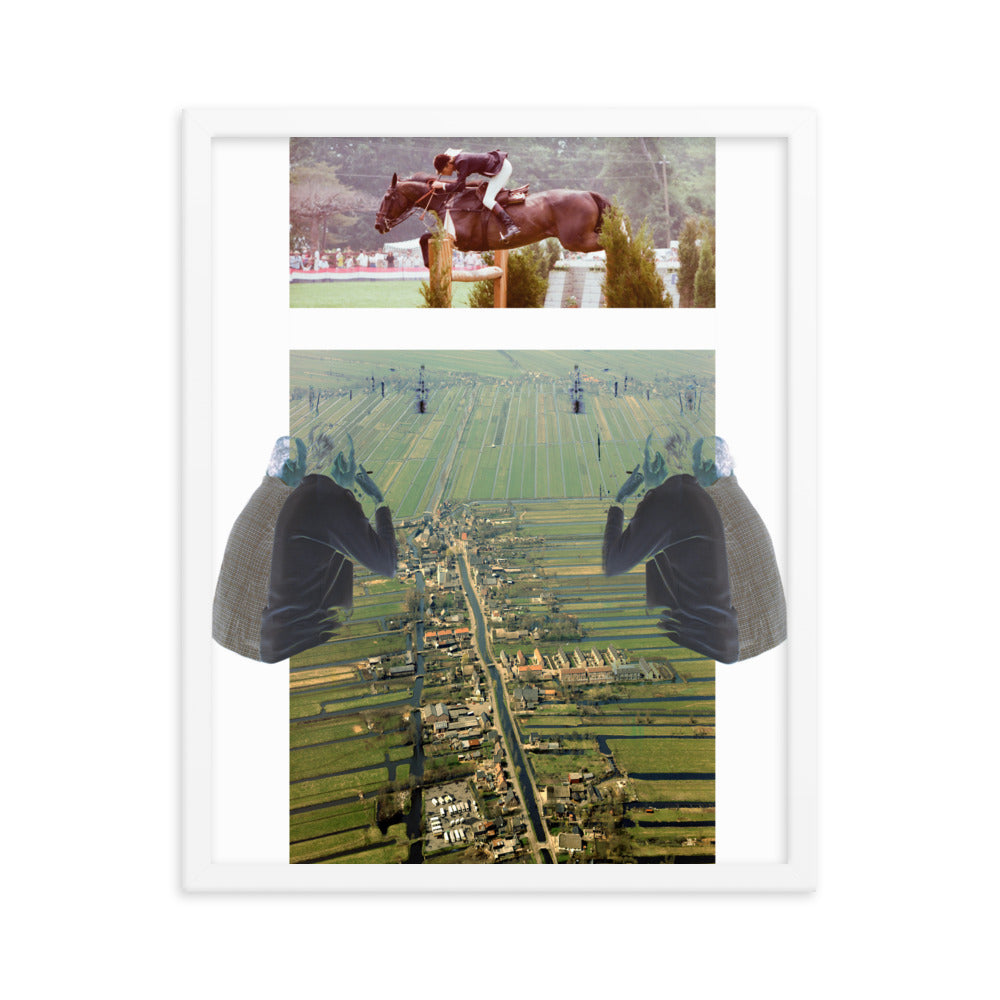 the most passive race to the bottom (framed print: 16x20 in.)