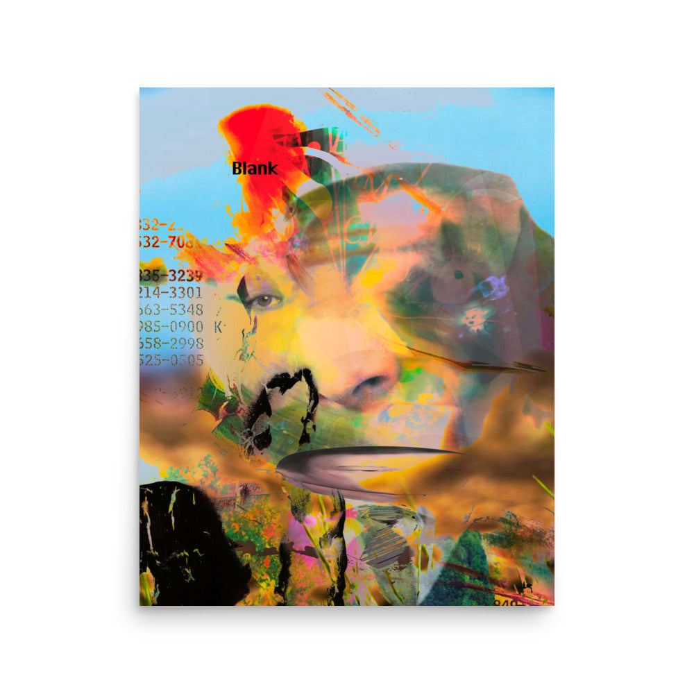 blank face (print: 16x20 in)