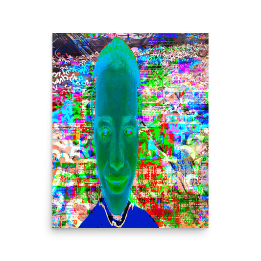 corrupted portrait (16x20 in.)