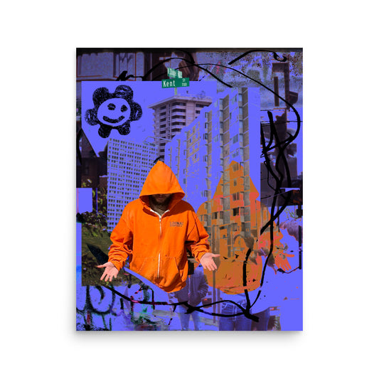 big city blues (print: 16x20 in.)