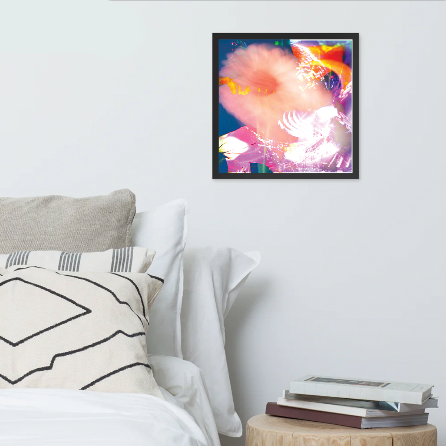 flower boy (framed print: 16x16 in)