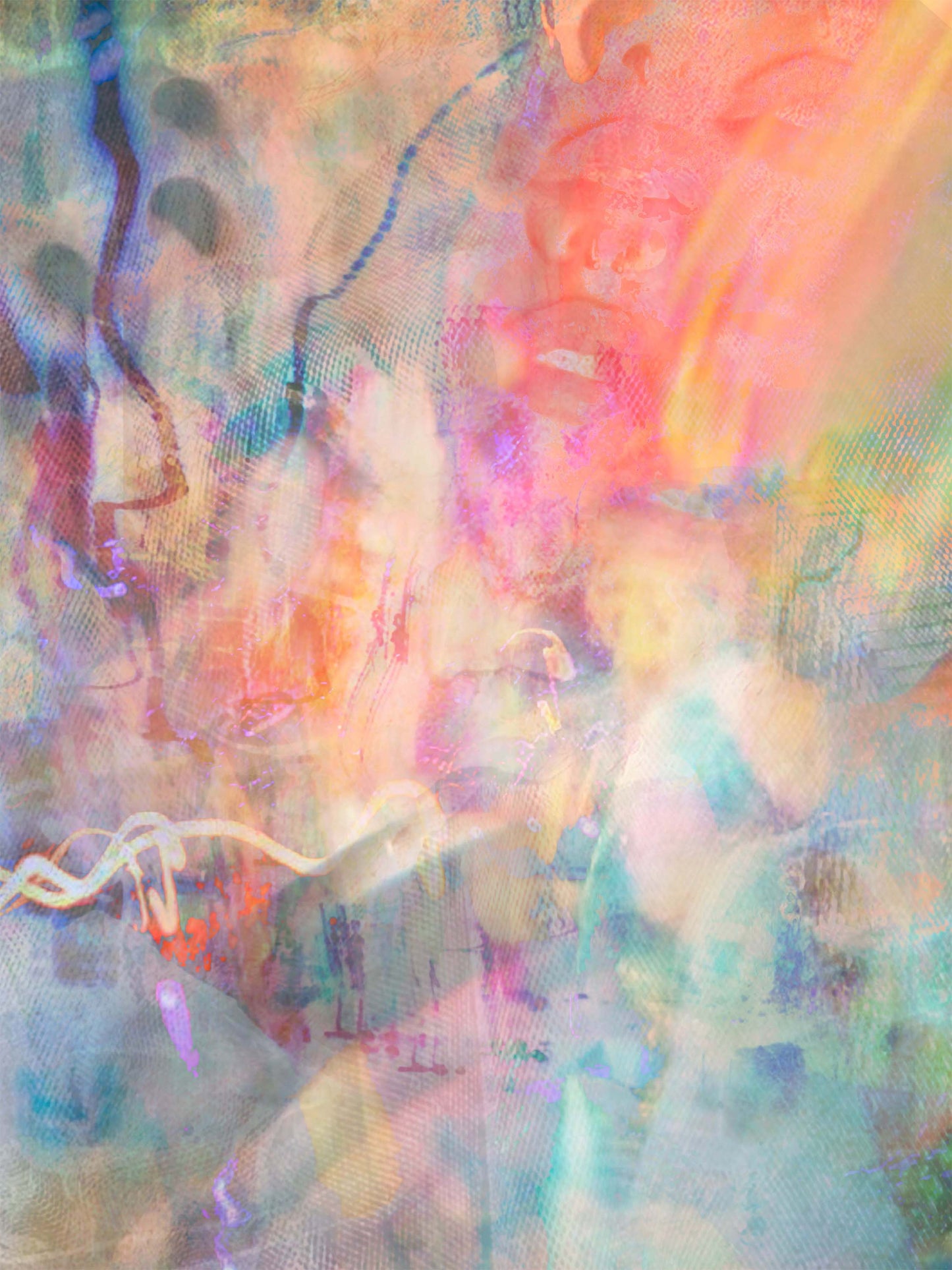 i can't remember (canvas print: 30x40 in.)