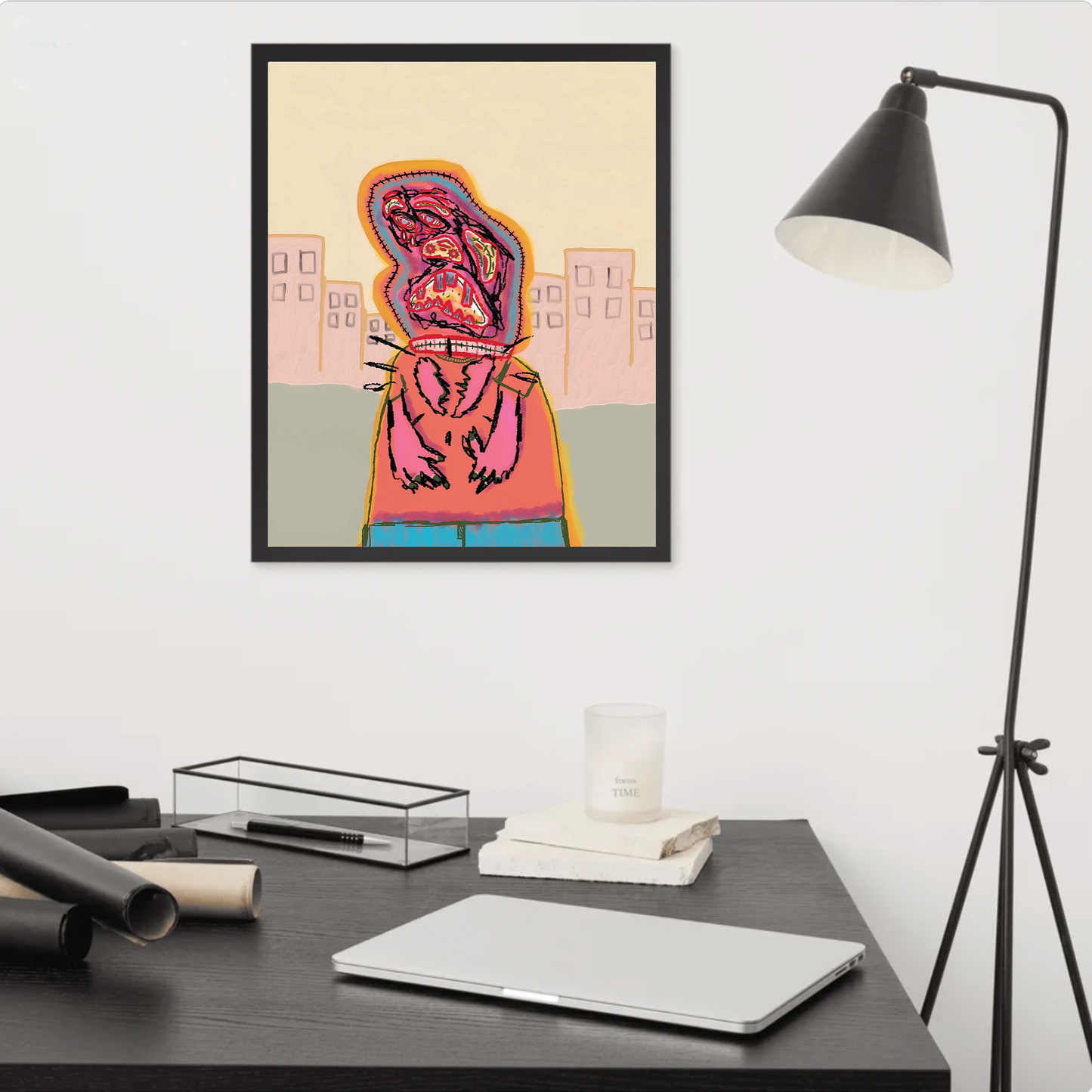 it's time for bed (framed print: 16x20 in)