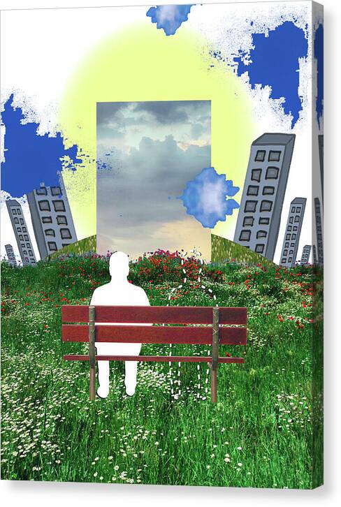 i've been spending time with your ghost (canvas print: 30x40 in.)