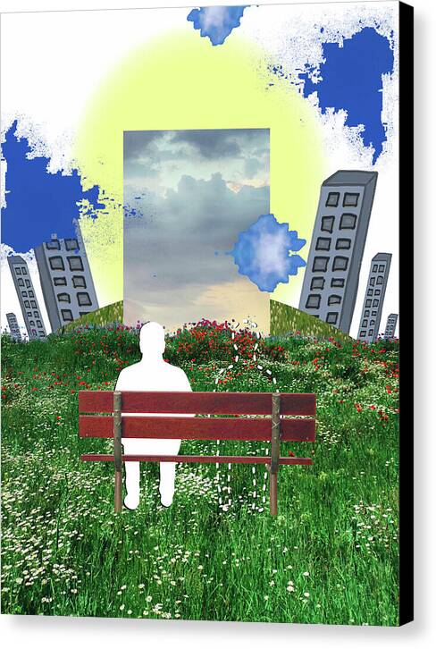i've been spending time with your ghost (canvas print: 30x40 in.)