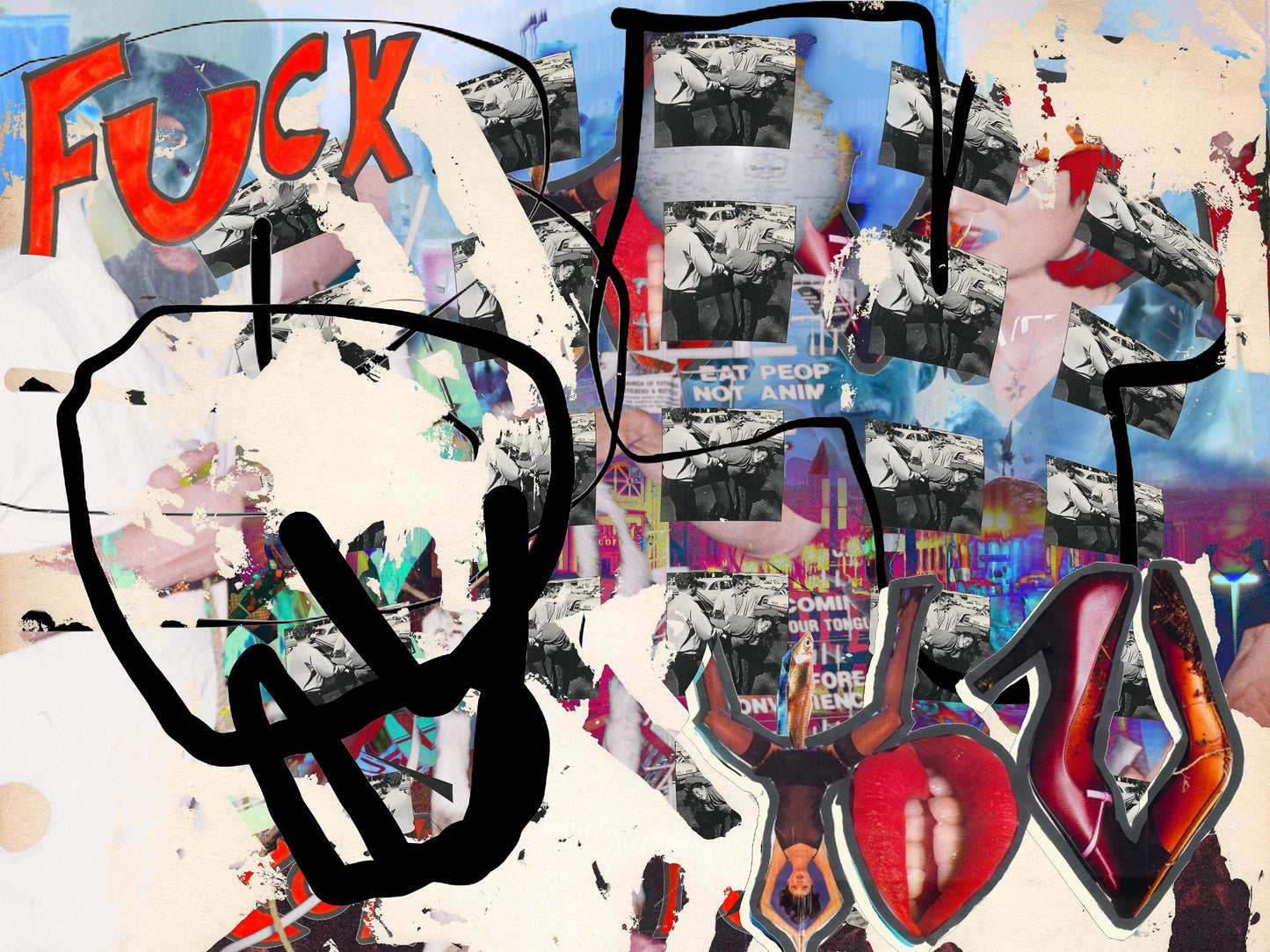 love you, hate you (canvas print: 40x30 in.)