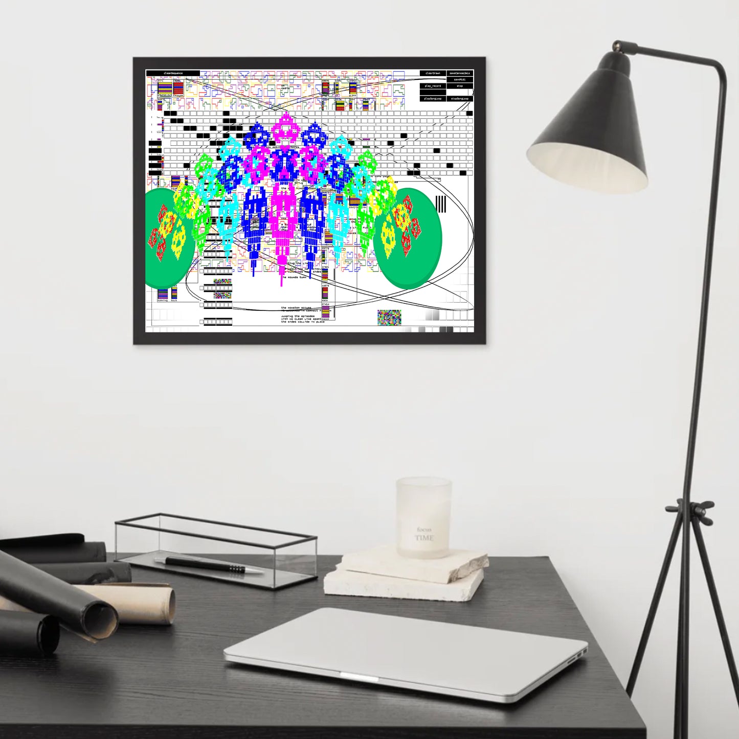 mp3 spirit (framed print: 20x16 in.)