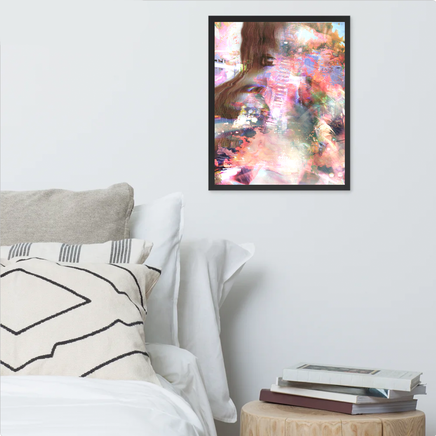 neon dream (framed print: 16x20 in)