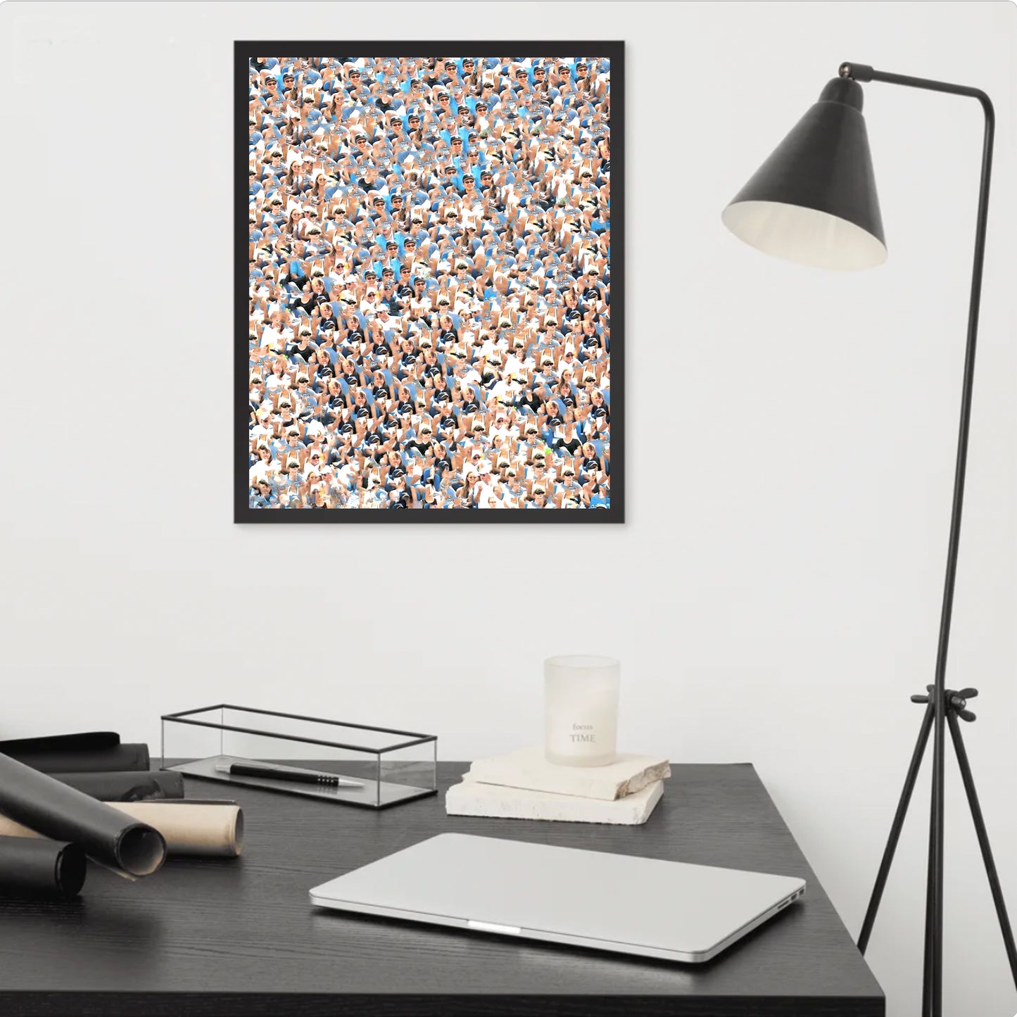 overlapping consciousness (framed print: 16x20 in.)
