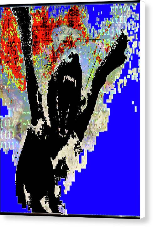 screaming into the void (canvas print: 30x40 in.)