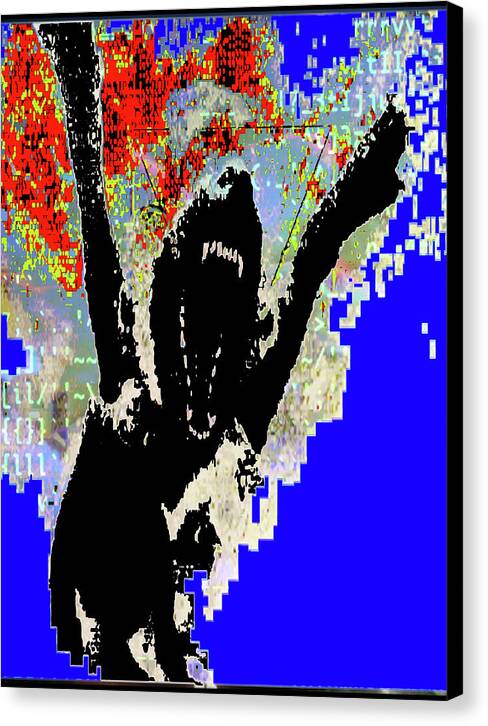 screaming into the void (canvas print: 30x40 in.)