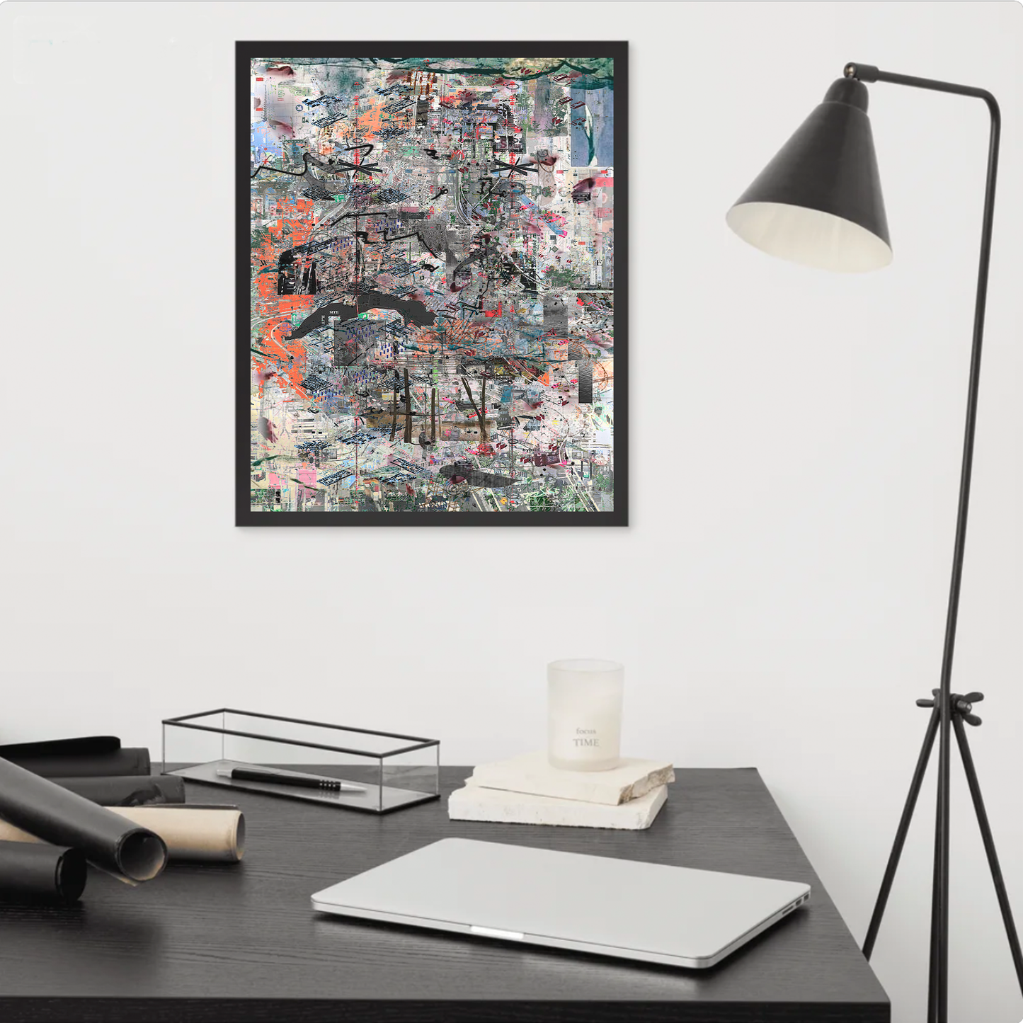 topographical orientation (framed print: 16x20 in.)
