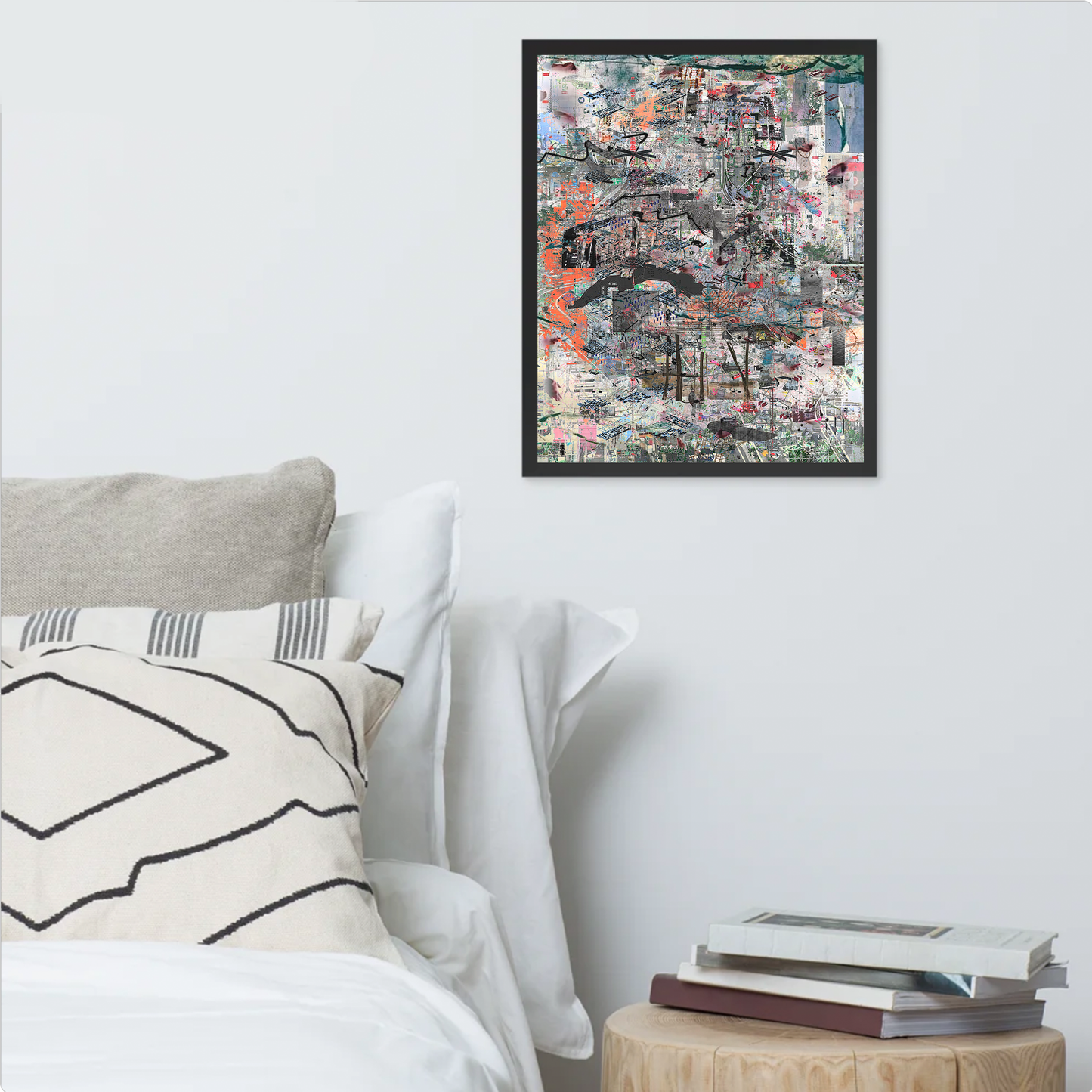 topographical orientation (framed print: 16x20 in.)