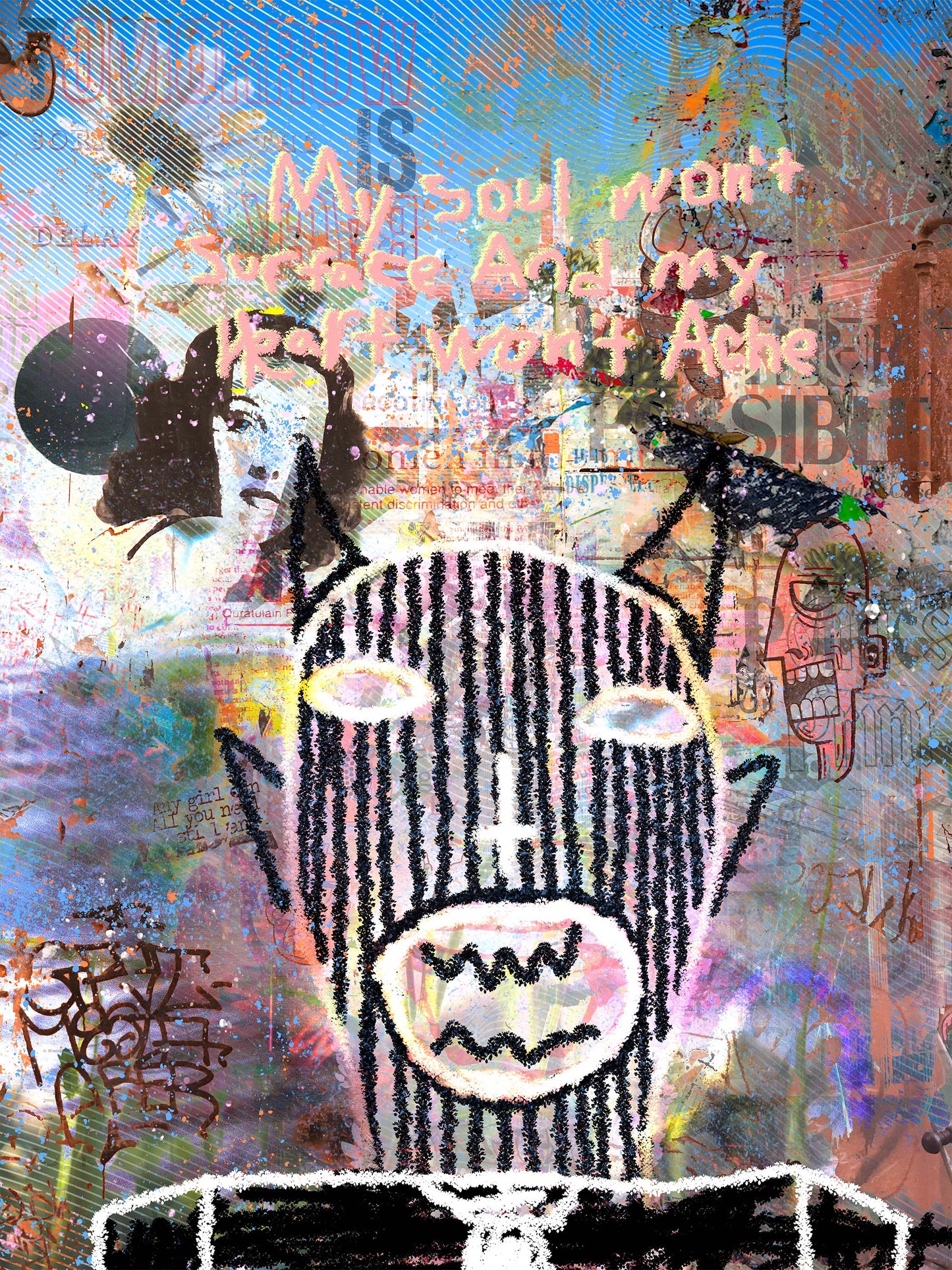 underneath surfaces (canvas print: 30x40 in.)