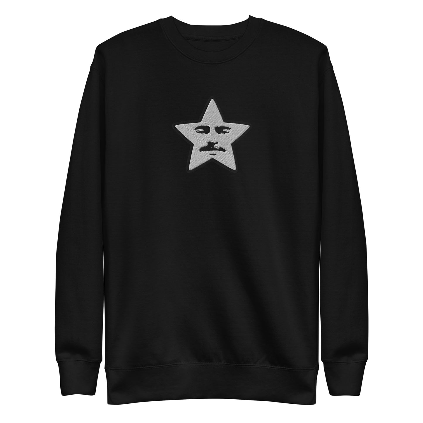 embroidered starface sweatshirt | black (cotton)