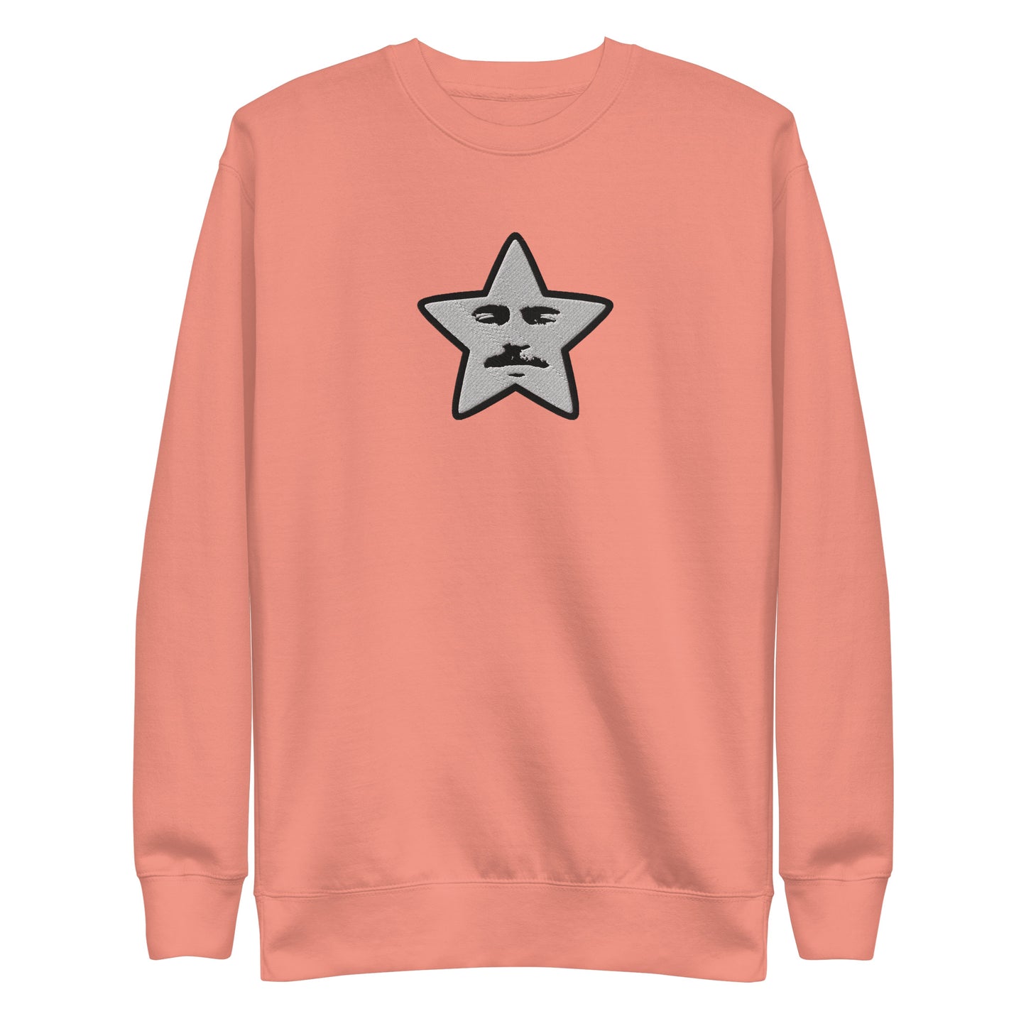 embroidered starface sweatshirt | dusty rose (cotton)